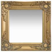 Wall Mirror Baroque Style 40x40 cm Gold