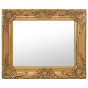 Wall Mirror Baroque Style 50x40 cm Gold