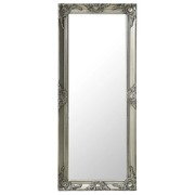 Wall Mirror Baroque Style 50x120 cm Silver