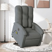 Dark Grey Fabric Electric Stand-Up Massage Recliner Chair
