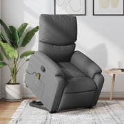 Dark Grey Stand-Up Massage Recliner Chair