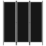 3-Panel Room Divider (Black)