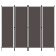 4-Panel Room Divider Anthracite
