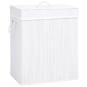 Bamboo Laundry Basket White