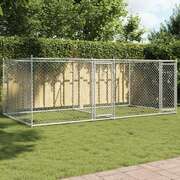 Large Dog Cage Galvanised Steel 4x2x1.5m | EXTG