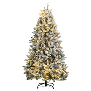 Artificial Hinged Christmas Tree 300 LEDs , Ball Set 180 cm