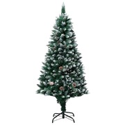 Artificial Christmas Tree with Pine Cones and Snow