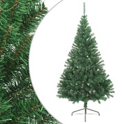 Artificial Half Christmas Tree with Stand Green 180 cm PVC