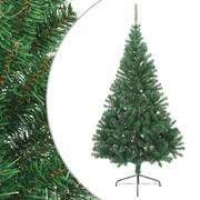 Artificial Half Christmas Tree with Stand Green 210 cm PVC