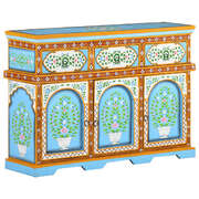 Hand-Painted Multicolour Sideboards Elevate Your Interior Style with Solid Mango Wood