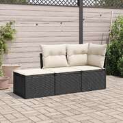 Modern 3 Piece Garden Sofa Set Home Decor Accent Urban Style 