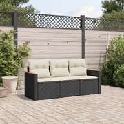 Contemporary 3 Piece Garden Sofa Set Living Space Upgrade Home Comfort 