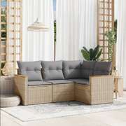 Space Saving 4 Piece Garden Sofa Set Home Decor Accent Outdoor Living 
