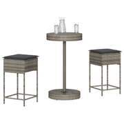 Functional 3 Piece Garden Bar Set Indoor Outdoor Use Outdoor Living 