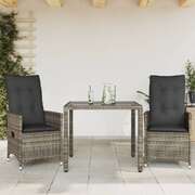 Contemporary 3 Piece Bistro Set with Outdoor Retreat Modern Living 