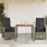 Decorative 3 Piece Bistro Set with Relaxing Seating Garden Leisure 