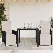 Stylish 3 Piece Bistro Set with Home Decor Accent Urban Style 
