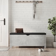 Storage Box with Cushion Concrete Grey