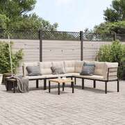 Elegant 5-Piece Garden Bench Set with Cushions  Perfect Stylish Outdoo