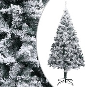 Artificial Christmas Tree with LEDs&Flocked Snow Green 400cm PVC