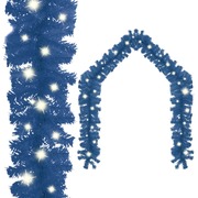 Christmas Garland with LED Lights Blue