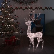 Acrylic Reindeer Christmas Decoration 140 LEDs  Warm White
