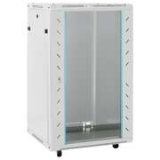 Durable 18U Network Cabinet in Grey Perfect for IP20 Compliant and Organized Networks