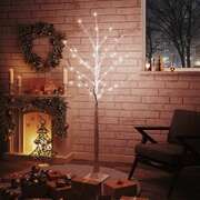 Stylish Artificial Slim Christmas Tree with Flocked Snow Xmas Tree PVC and PE