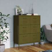 Drawer Cabinet - Mint Steel Sideboard Cupboard Storage Display Cabinet