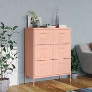 Drawer Cabinet Mint Steel Sideboard - Cupboard Storage Display Cabinet