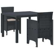 Minimalist Garden Dining Set 3 pcs Indoor Outdoor Use Essentials 