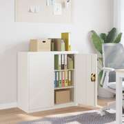 Stylish Office Cabinet  Steel Grey Storage Cupboard Stationary File