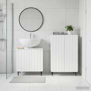 Bathroom Cabinet White Engineered Wood 59.5x31.5x59cm