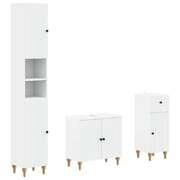 Bathroom Cabinet Set Engineered Wood 30x31x190cm