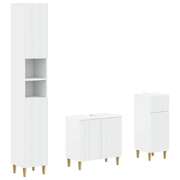 Bathroom Cabinet Engineered Wood Set 30x31x190cm