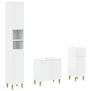 Bathroom Cabinet Engineered Wood Set 30x31x190cm