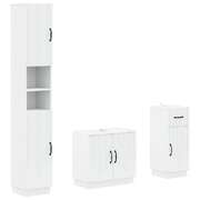 Bathroom Cabinet Set Engineered Wood 30x31x190cm