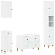 Bathroom Cabinet White Engineered 30x31x190cm