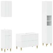 Bathroom Cabinet Set White Engineered 30x31x190cm