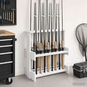 Billiard Cue Stand Engineered Wood White 60x35x60cm