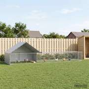 Chicken Coop Silver Galvanised 8x2x1.9cm