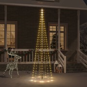 Christmas Tree on Flagpole Warm White 310 LEDs