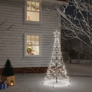 Christmas Tree with Spike Cold White 200 LEDs 180 cm