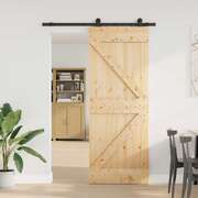 Sliding Door Natural Steel 80x210cm