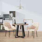 2x Dining Chairs Dark Grey Velvet Armchair Kitchen Dining Room Chair 