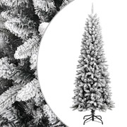 Artificial Christmas Tree with Flocked Snow 210 cm PVC&PE