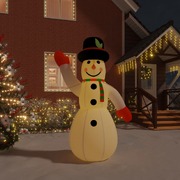 Snowy Glow: Illuminated Christmas Inflatable Snowman



