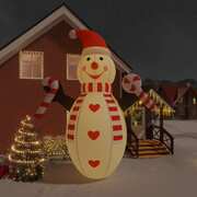Frosty's Illuminated Winter Wonderland: Inflatable LED Snowman