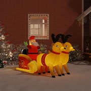 Christmas Inflatable Santa and Reindeer Decoration LED 