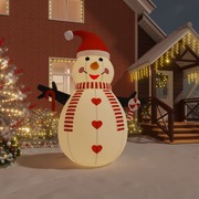 Glittering Snowman Spectacle: LED-Lit Inflatable Frosty